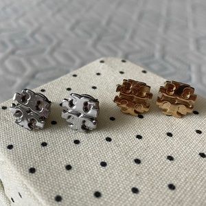 Tory Burch Large Logo Earrings